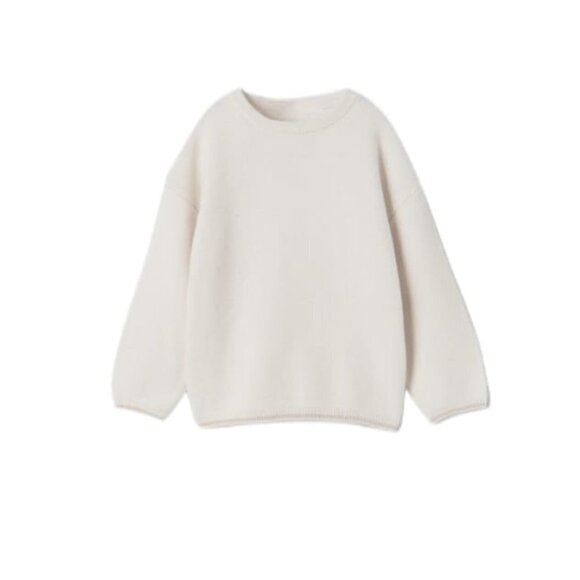 ZARA MINI CABLE-KNIT SWEATER OFF WHITE | 2209/561 - Picture 1 of 3